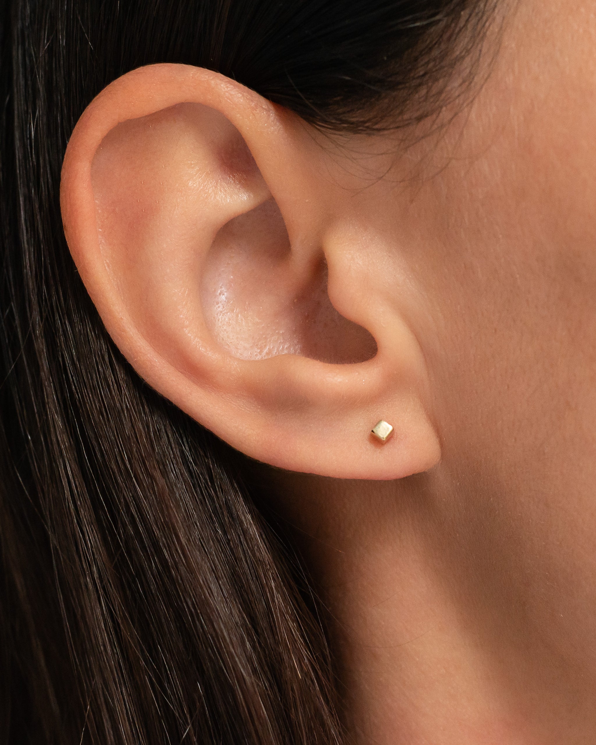 Crystal Three-Petal Hoop Earrings | Earings piercings, Ear jewelry, Cool  ear piercings